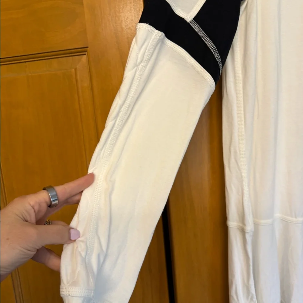 FP Movement At Bat Layer by Free People Black and White Top - Picture 3 of 7